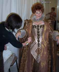 Marion Ross as Queen Elizabeth at the Old Globe Theatre 
in San Diego